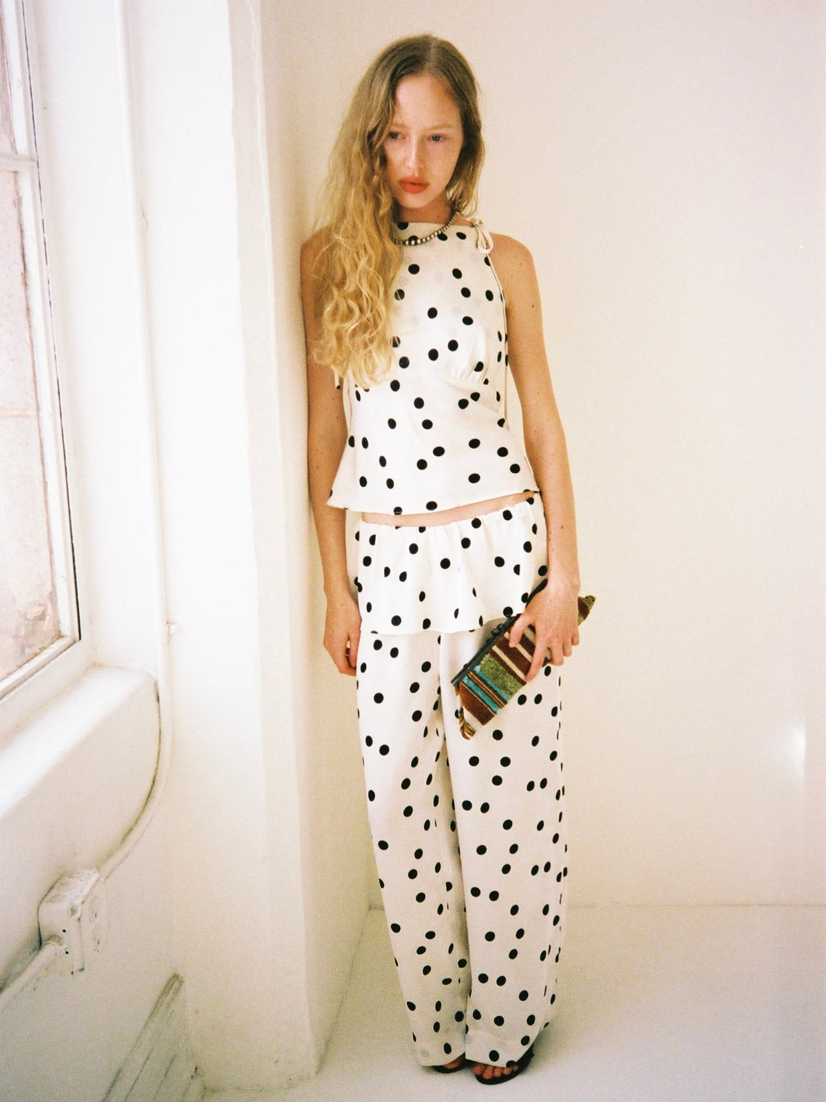 Lucy Top - White Dot - 7