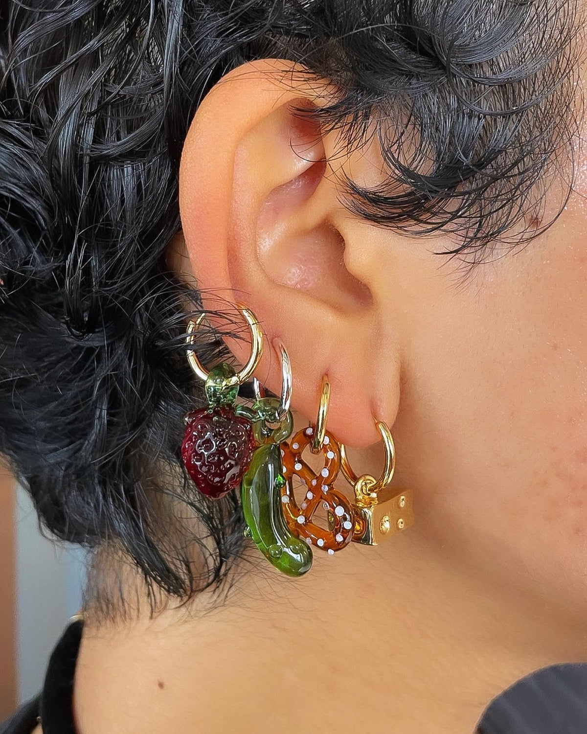 Pretzel Hoops - Brown/Gold - 8