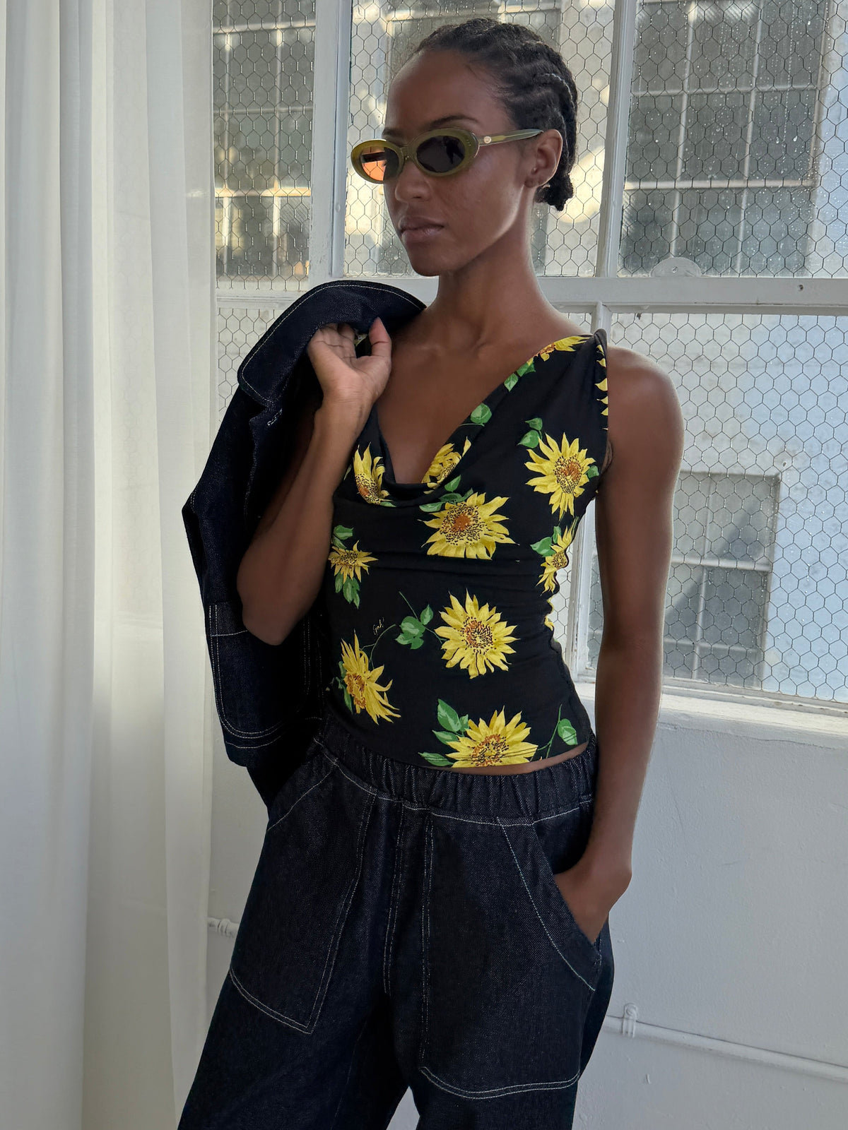 Jean Top - Midnight Sunflower - 9