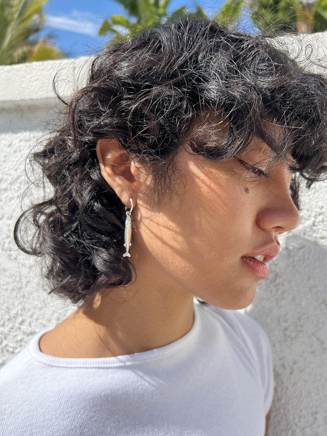 Anchovy Earrings - Silver - 3