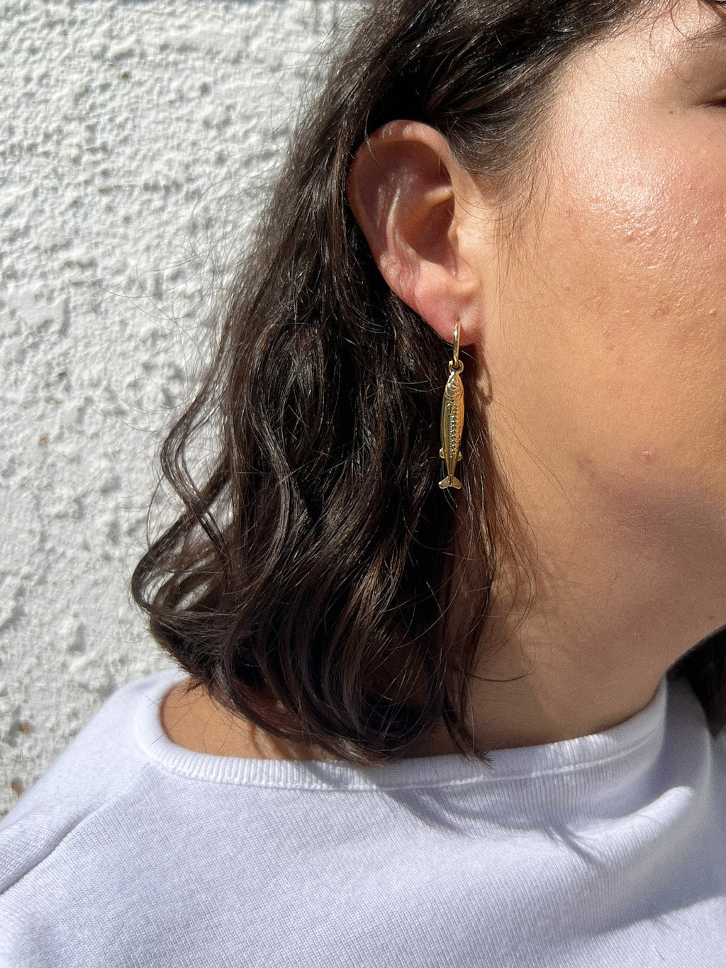 Anchovy Earrings - Gold - 7