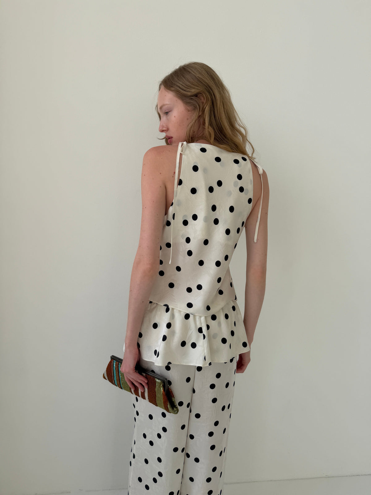 Lucy Top - White Dot - 9