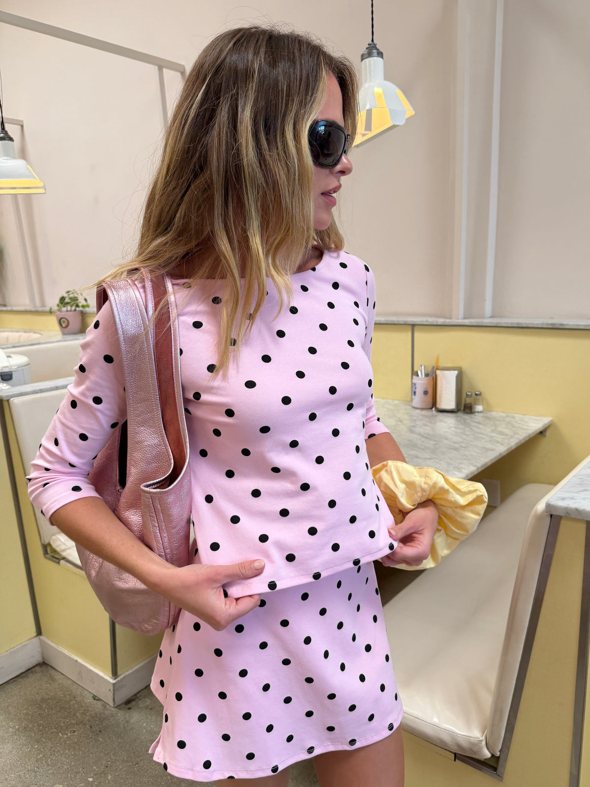 Nia Top - Pink Dot - 5