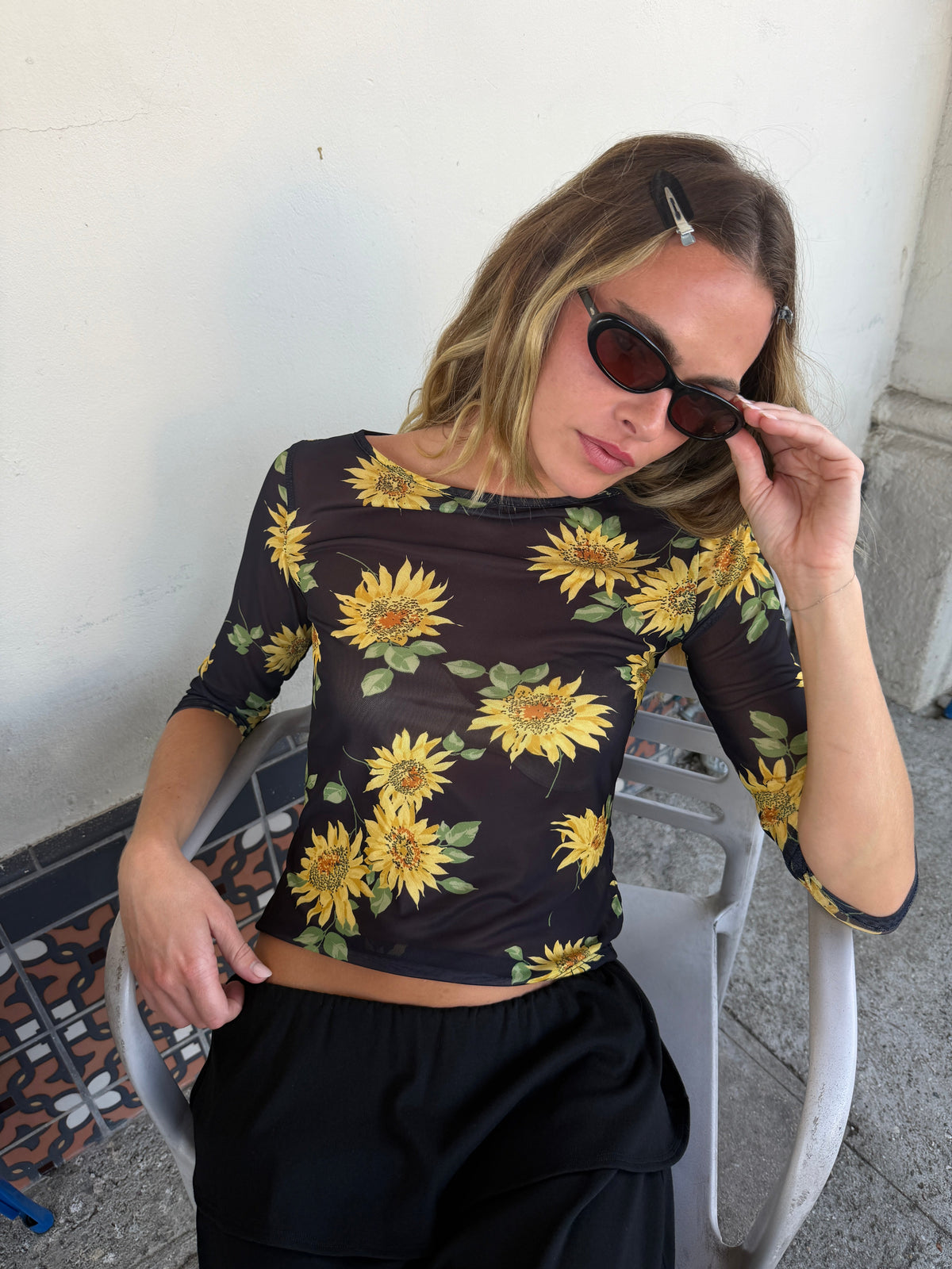 Nia Top - Midnight Sunflower - 6
