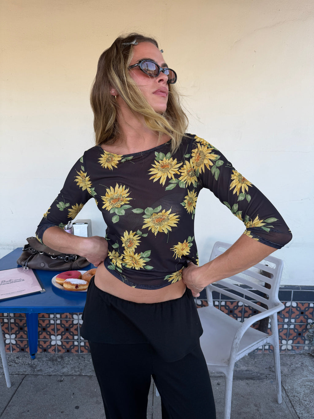 Nia Top - Midnight Sunflower - 7