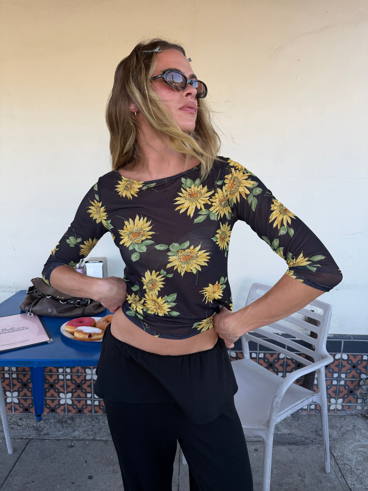 Nia Top - Midnight Sunflower - 7