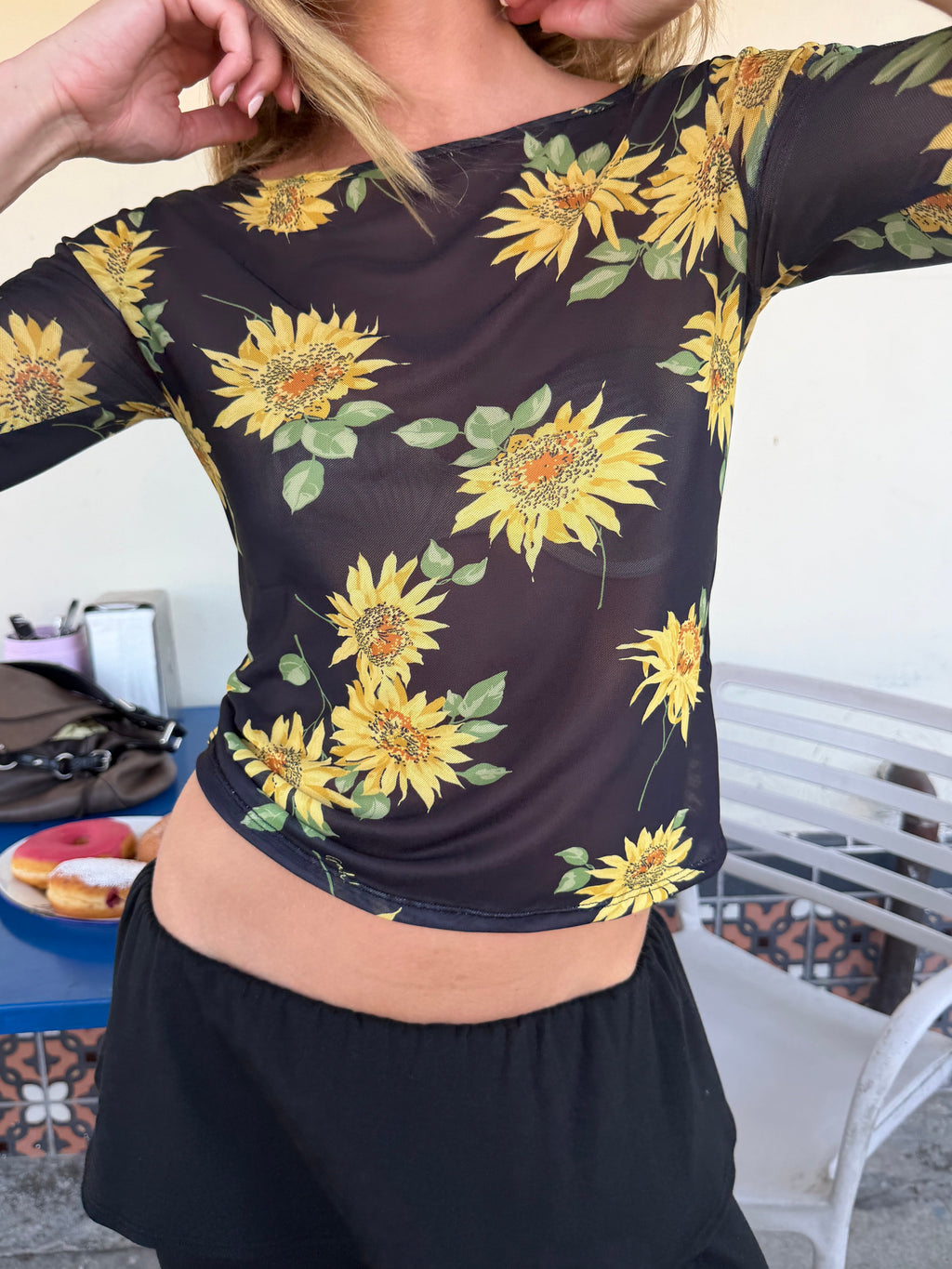 Nia Top - Midnight Sunflower - 5