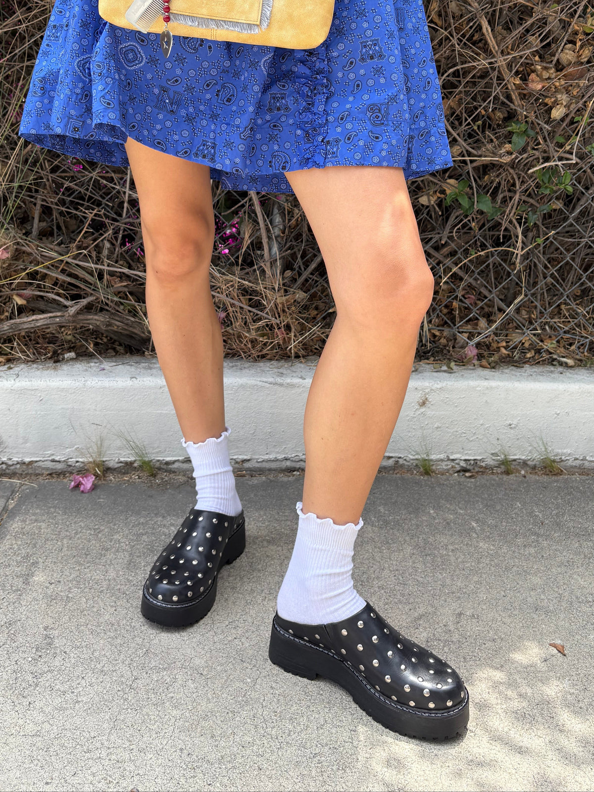 Lena Chunky Mule - Studs - 5