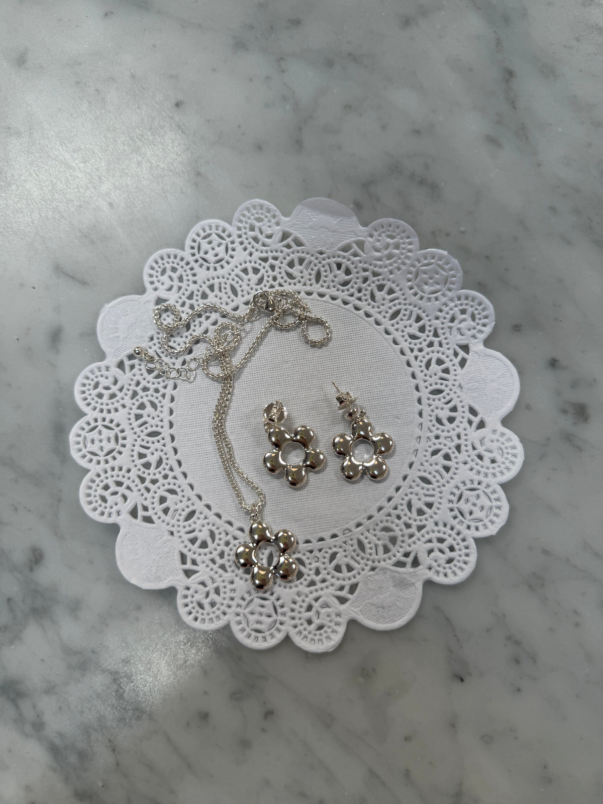 Florette Necklace - Silver - 8