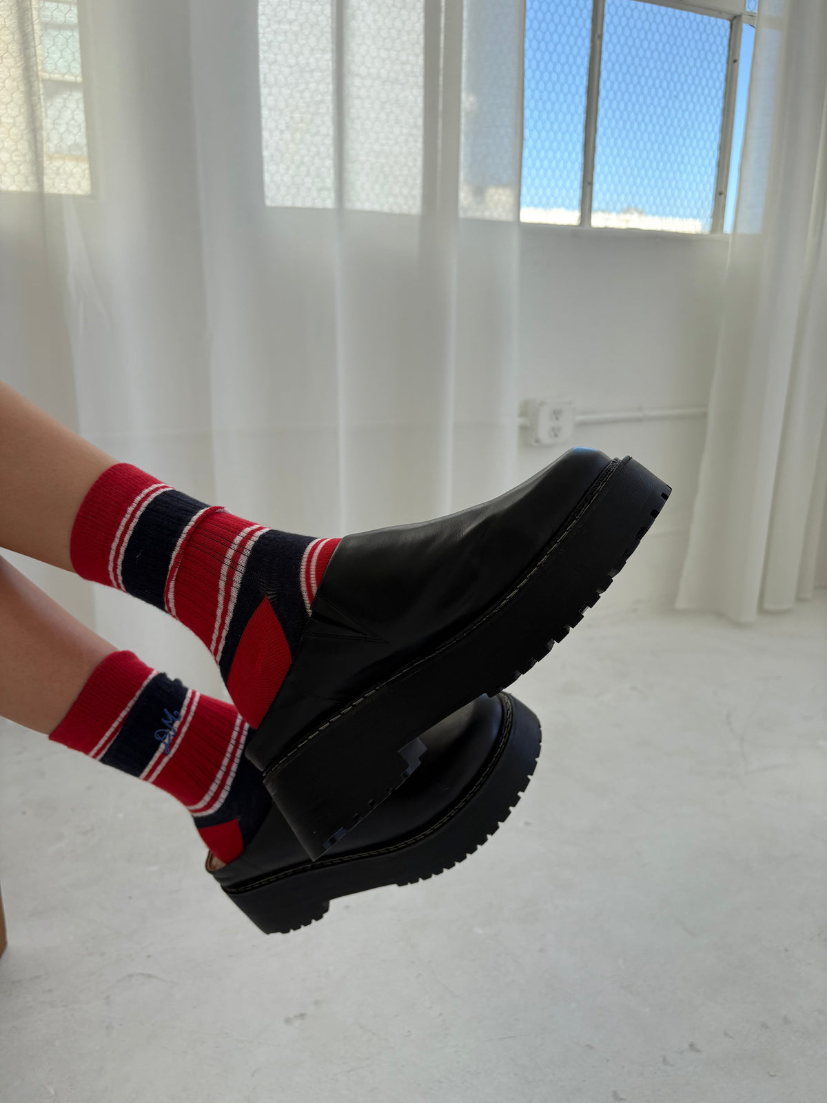 Lena Chunky Mule - Black - 7