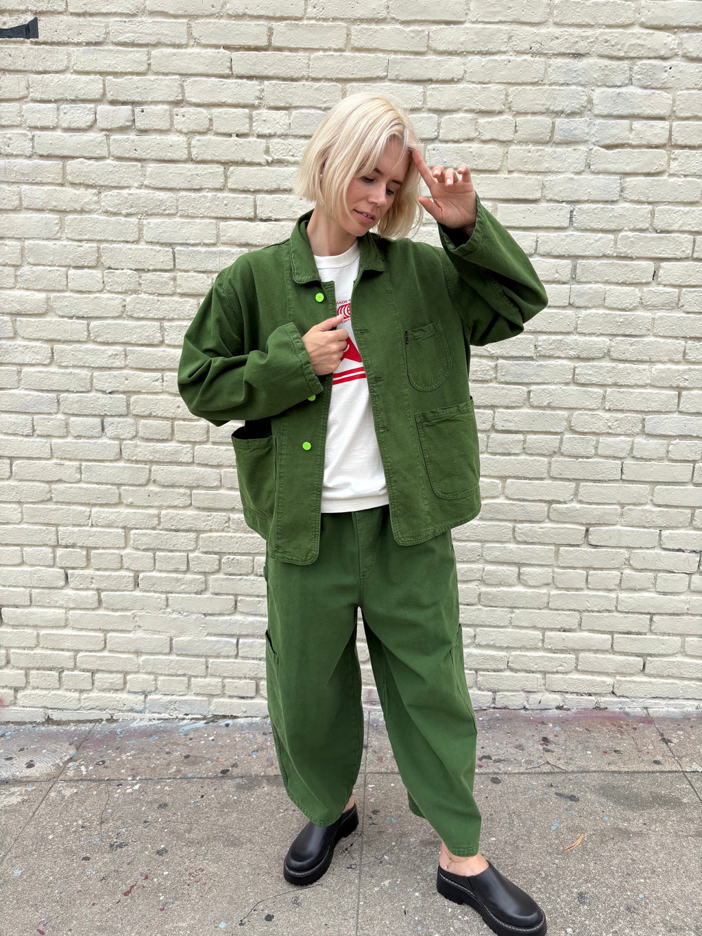 Chef Pant - Kale Green - 3