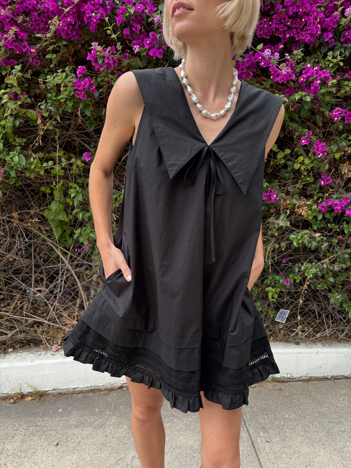 Jenny Mini Dress - Black - 5