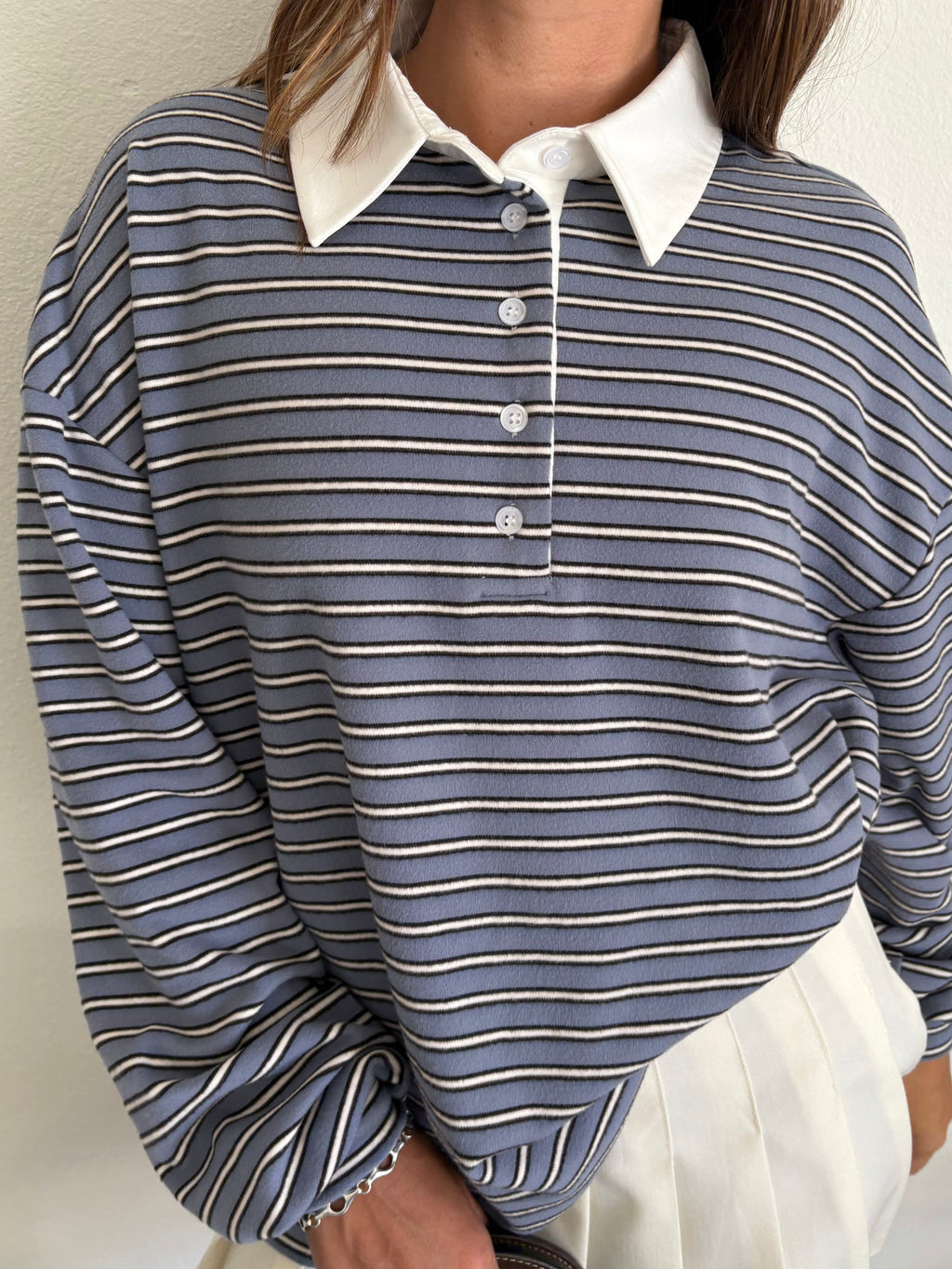 Marin Striped Polo - Blue Stripe - 1