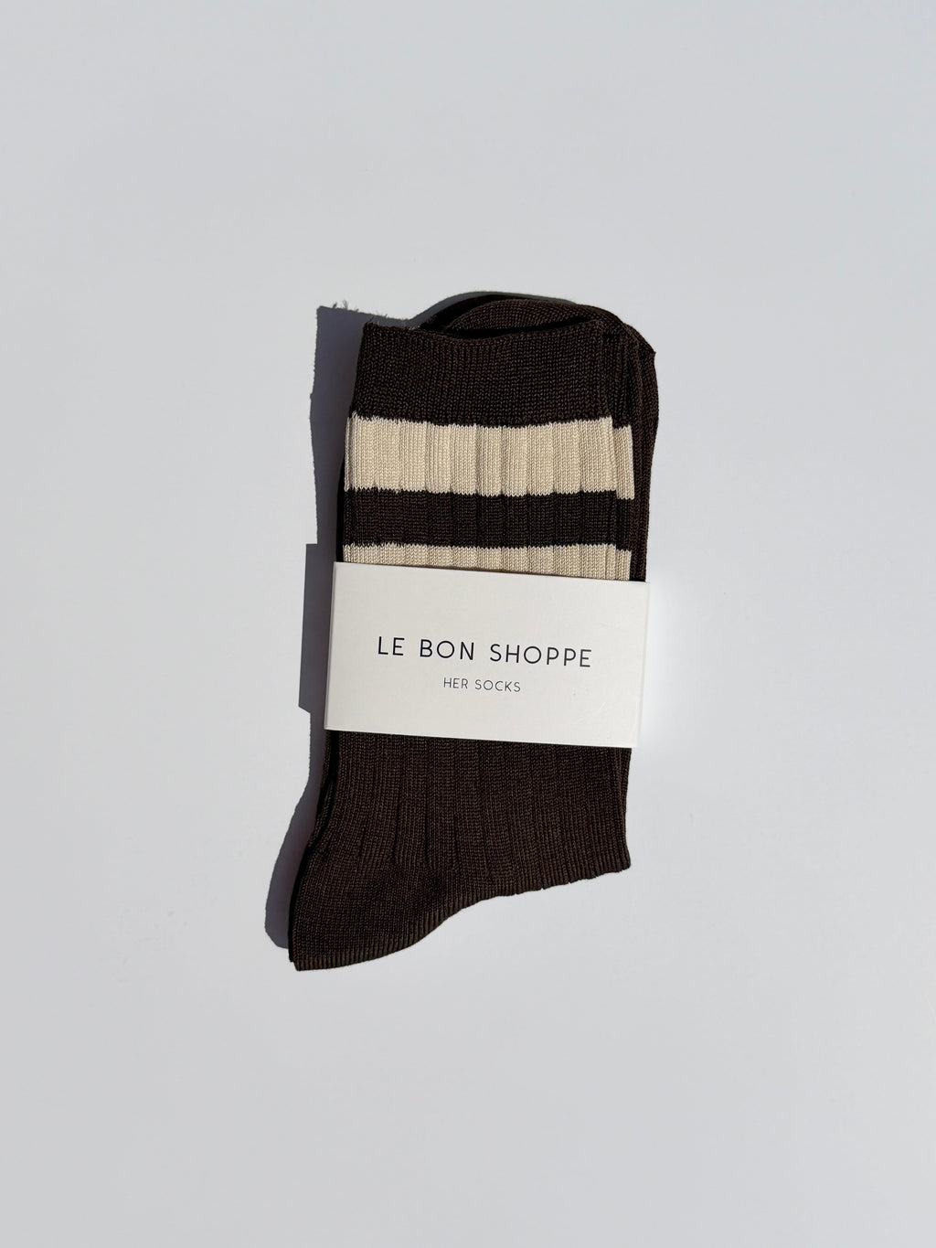 Her Varsity Socks - Espresso - 5