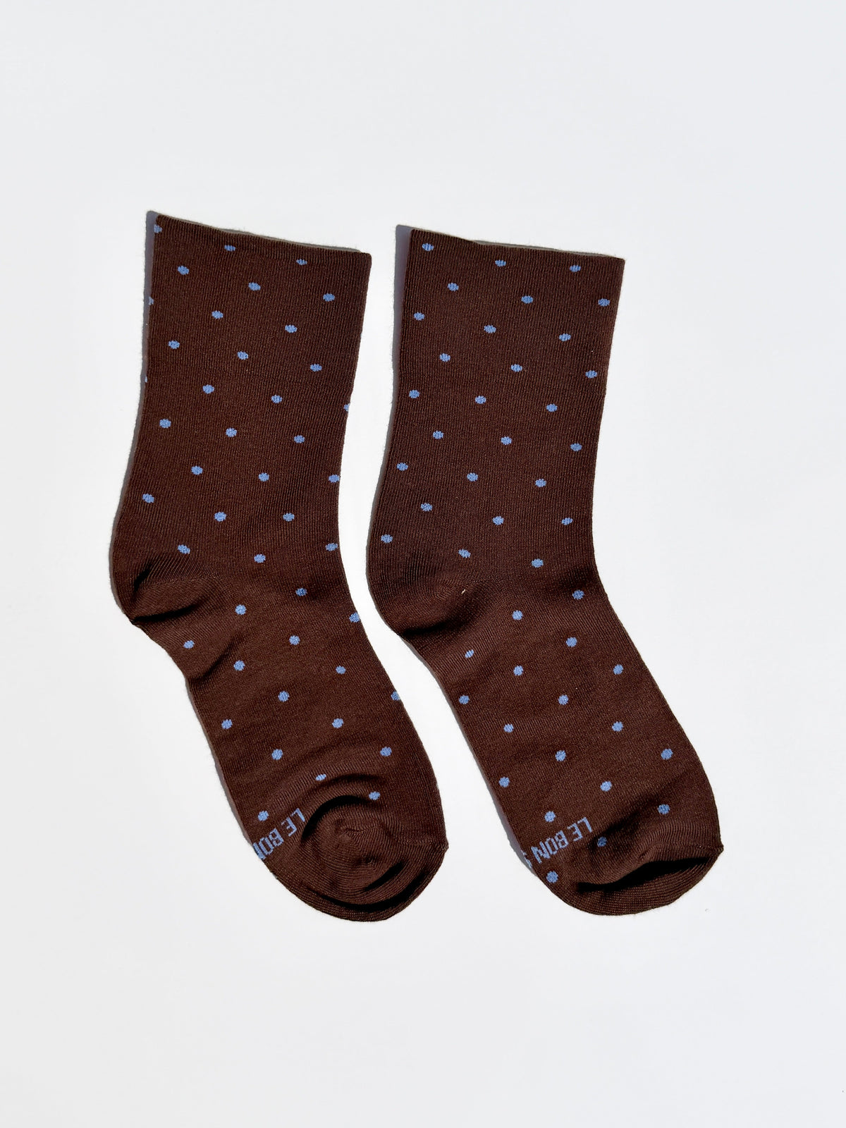 Patterned Sneaker Socks - Cacao/Blue - 1