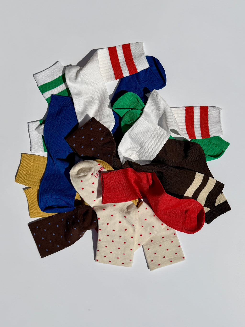 Her Varsity Socks - White Coral - 4