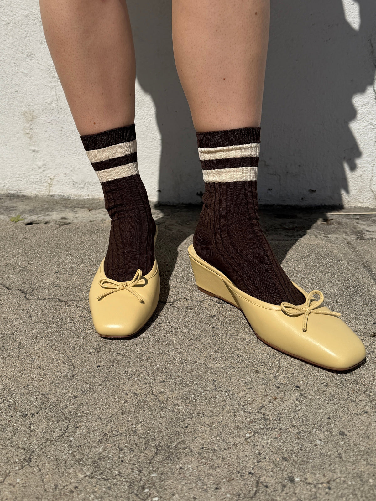 Her Varsity Socks - Espresso - 4