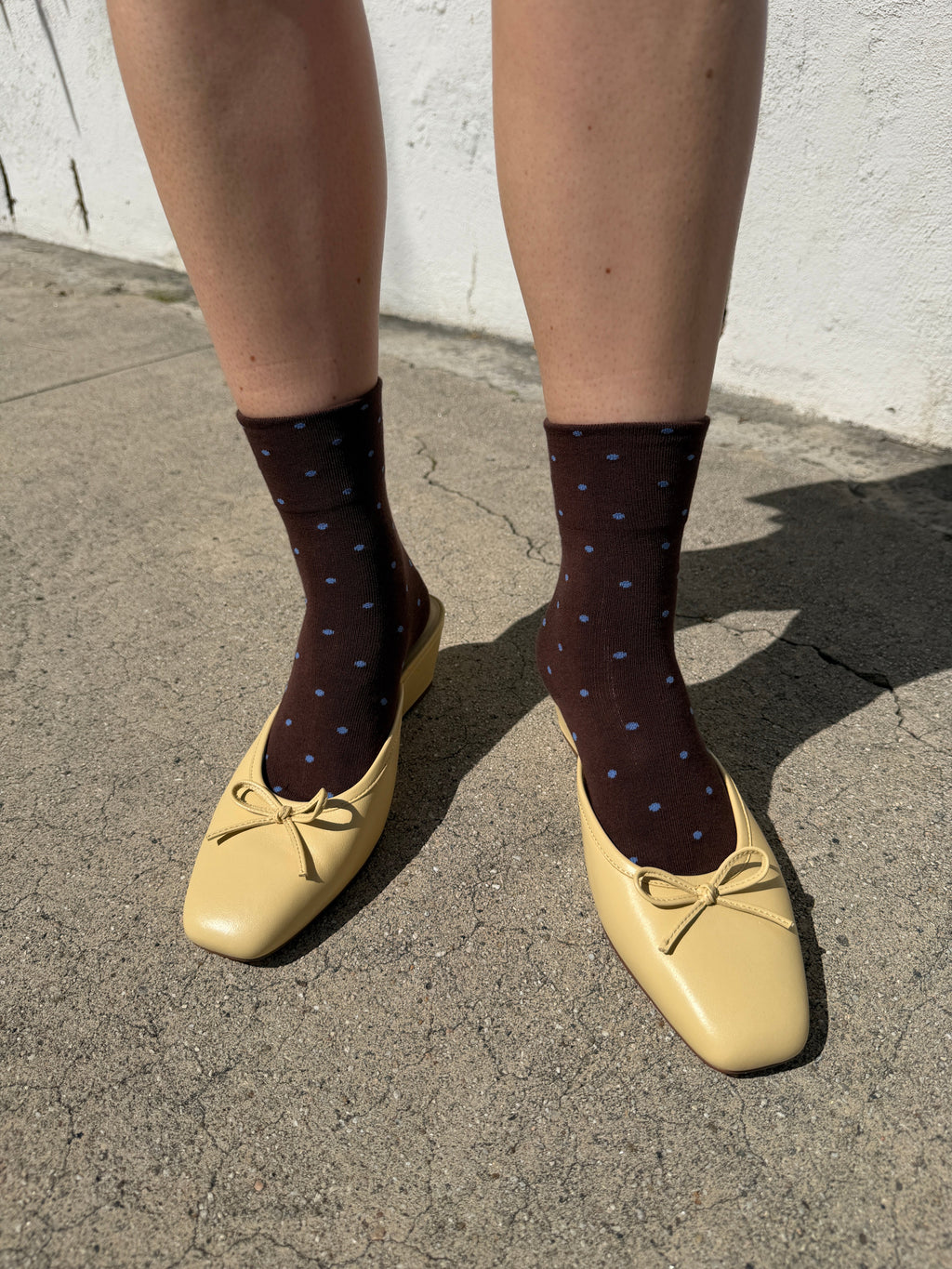 Patterned Sneaker Socks - Cacao/Blue - 2