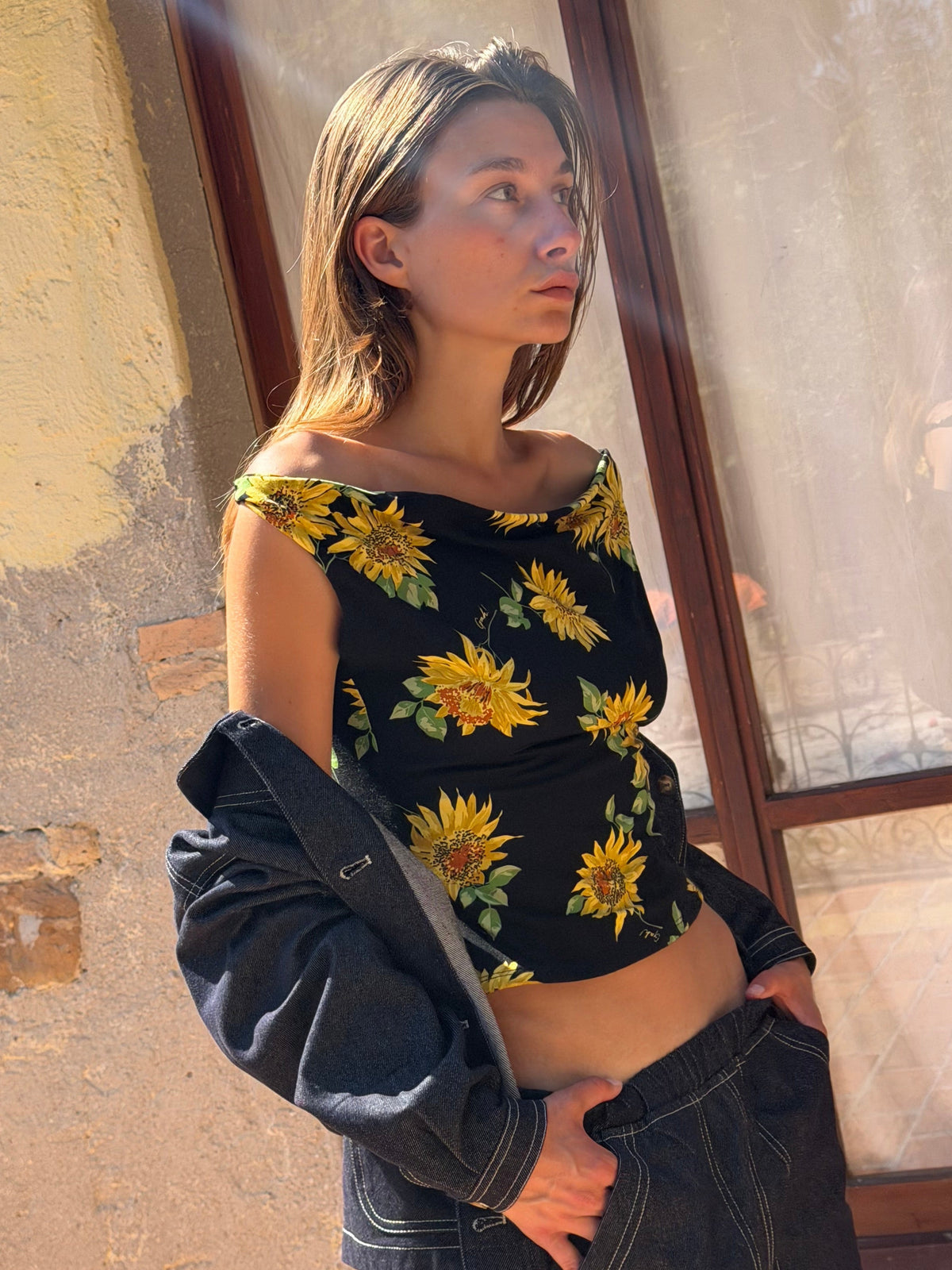 Jean Top - Midnight Sunflower - 3
