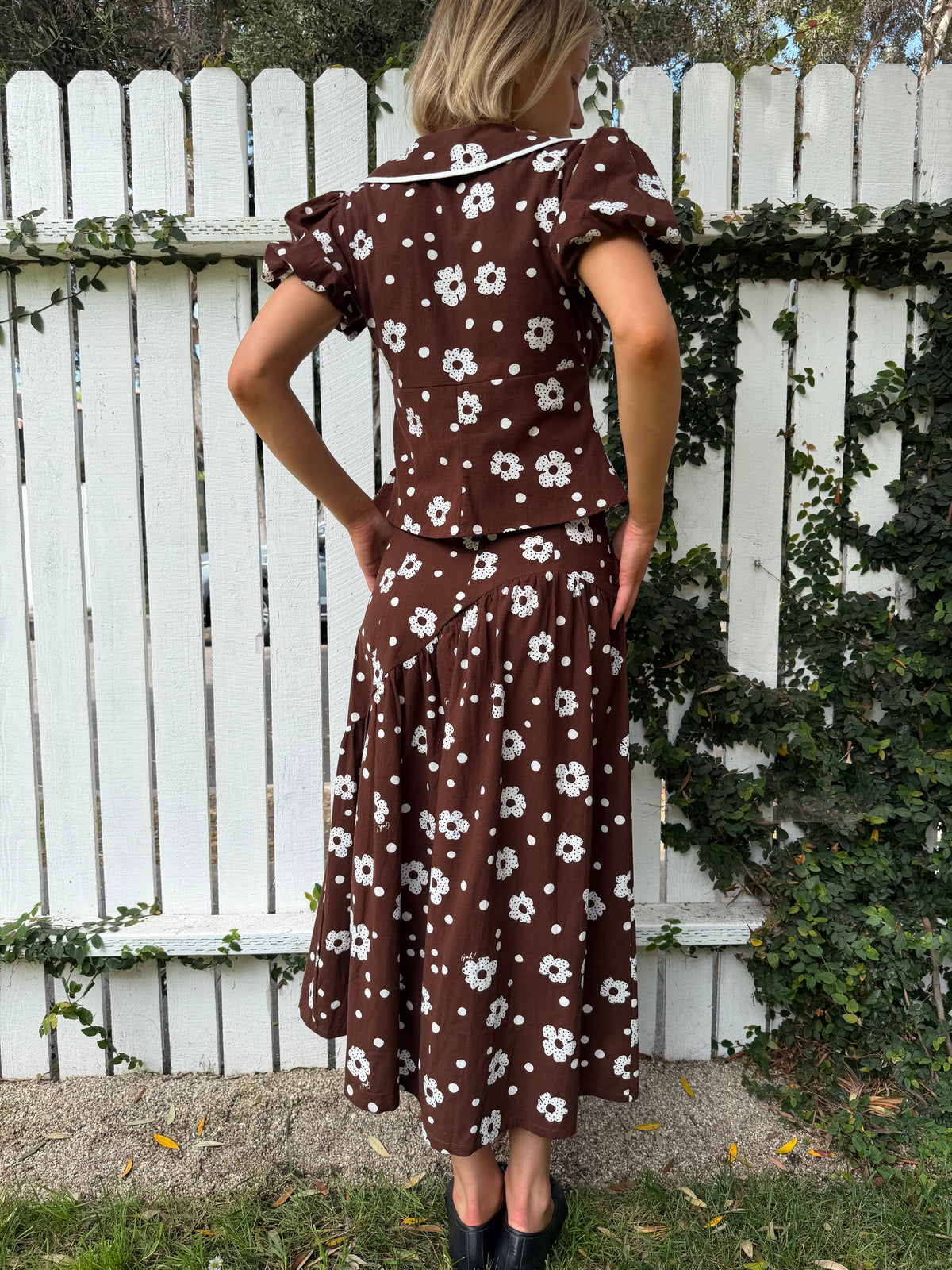 Maeve Midi Skirt - Mod Dot - 5