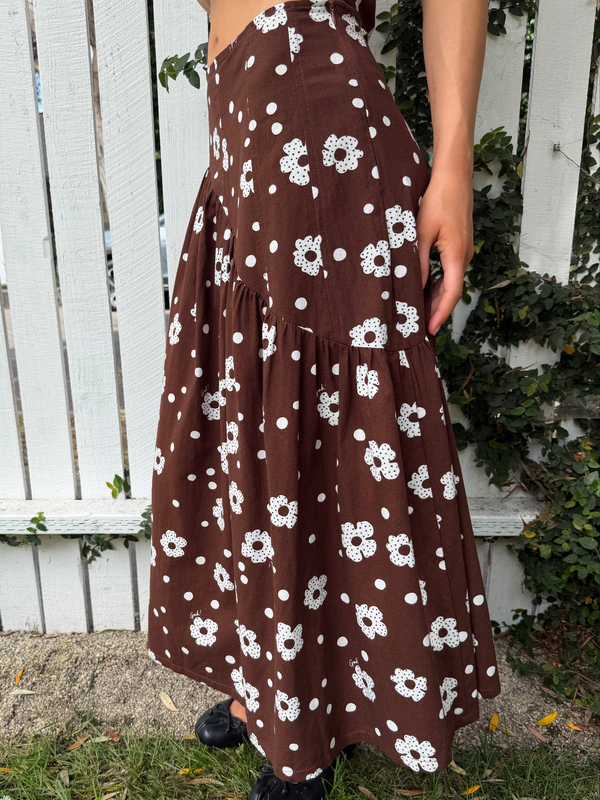 Maeve Midi Skirt - Mod Dot - 7