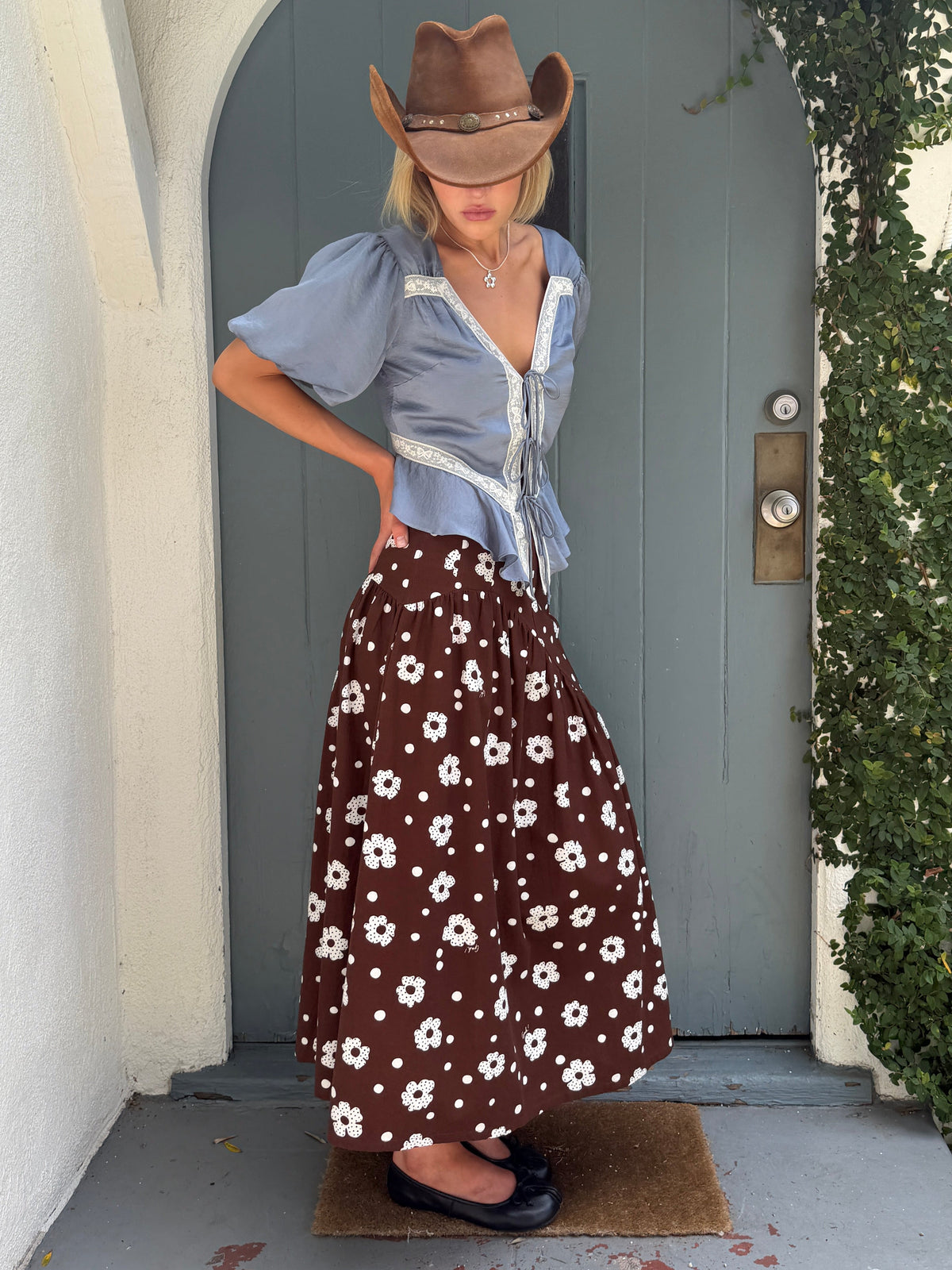 Maeve Midi Skirt - Mod Dot - 8