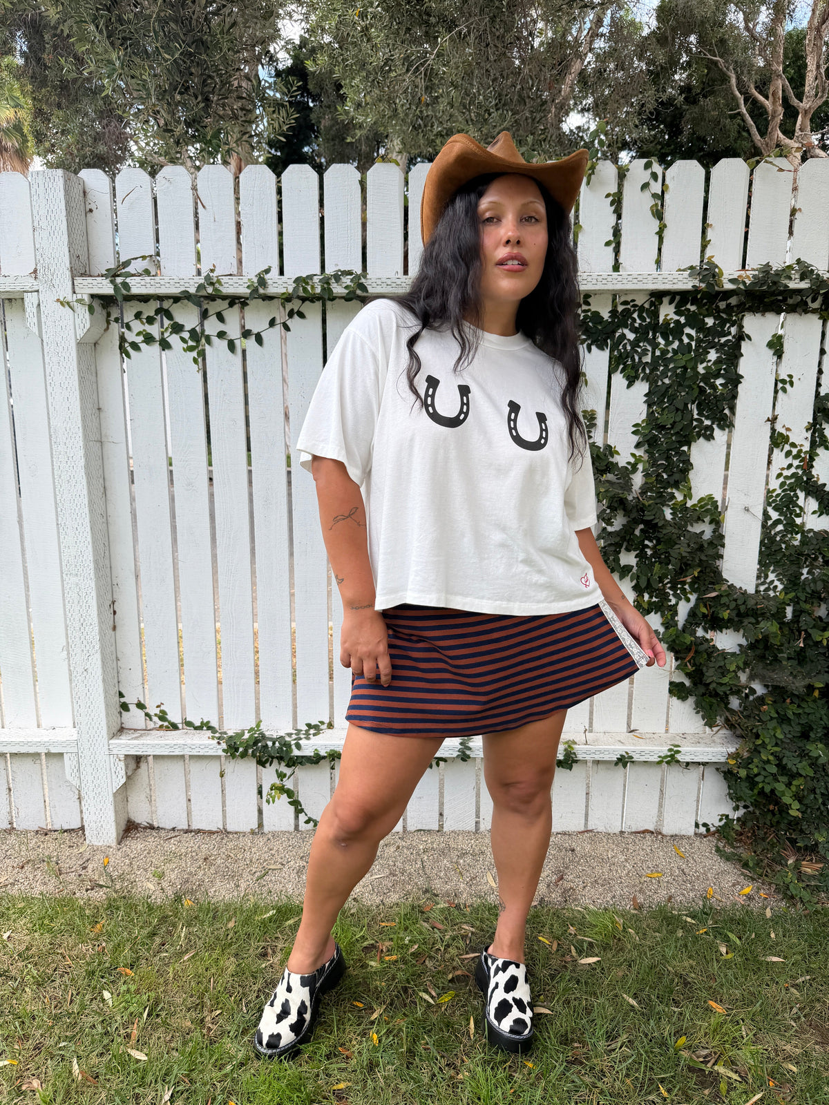 Darcy Skort - Tobacco Stripe - 5