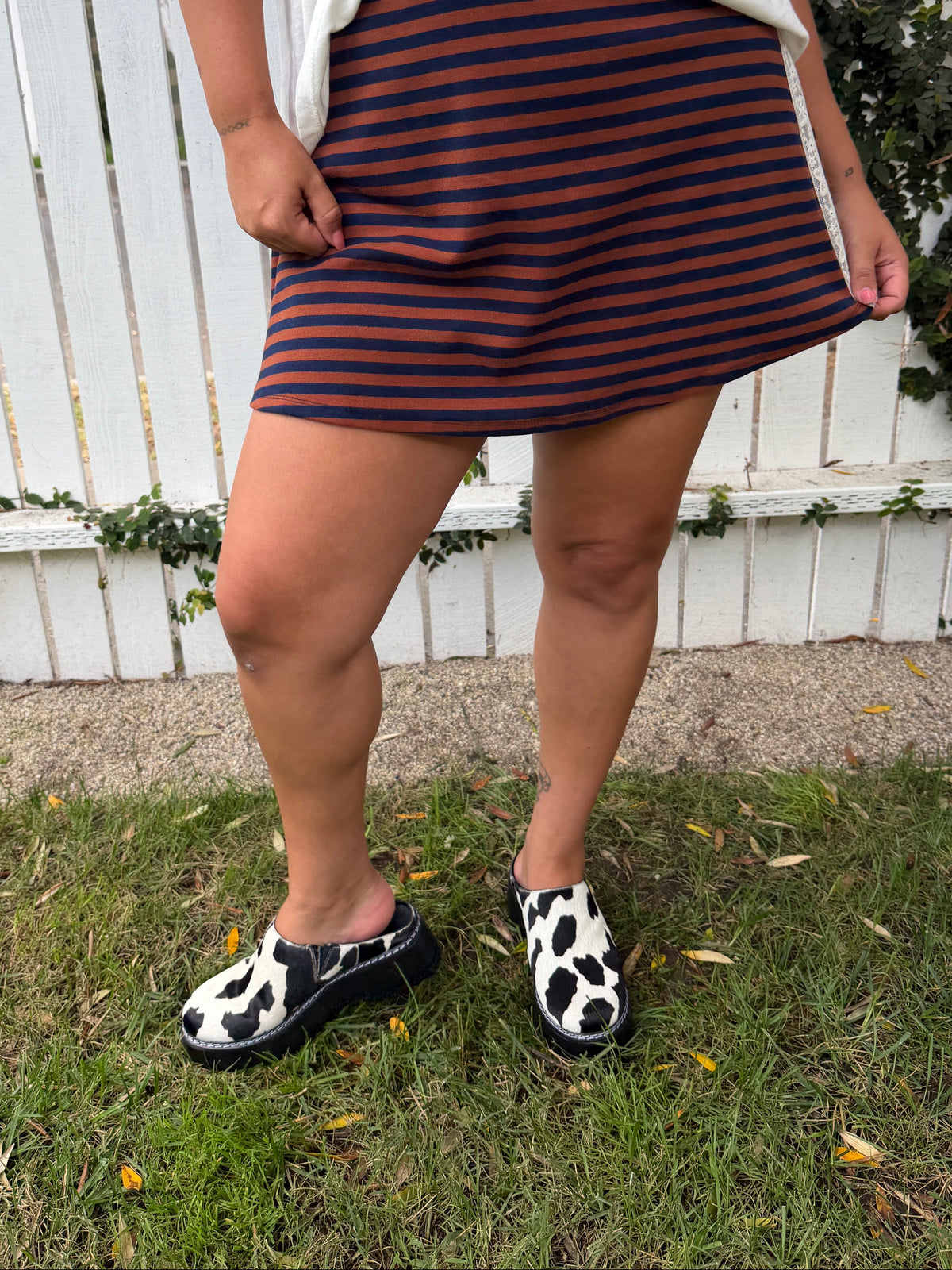 Lena Chunky Mule - Cow - 13