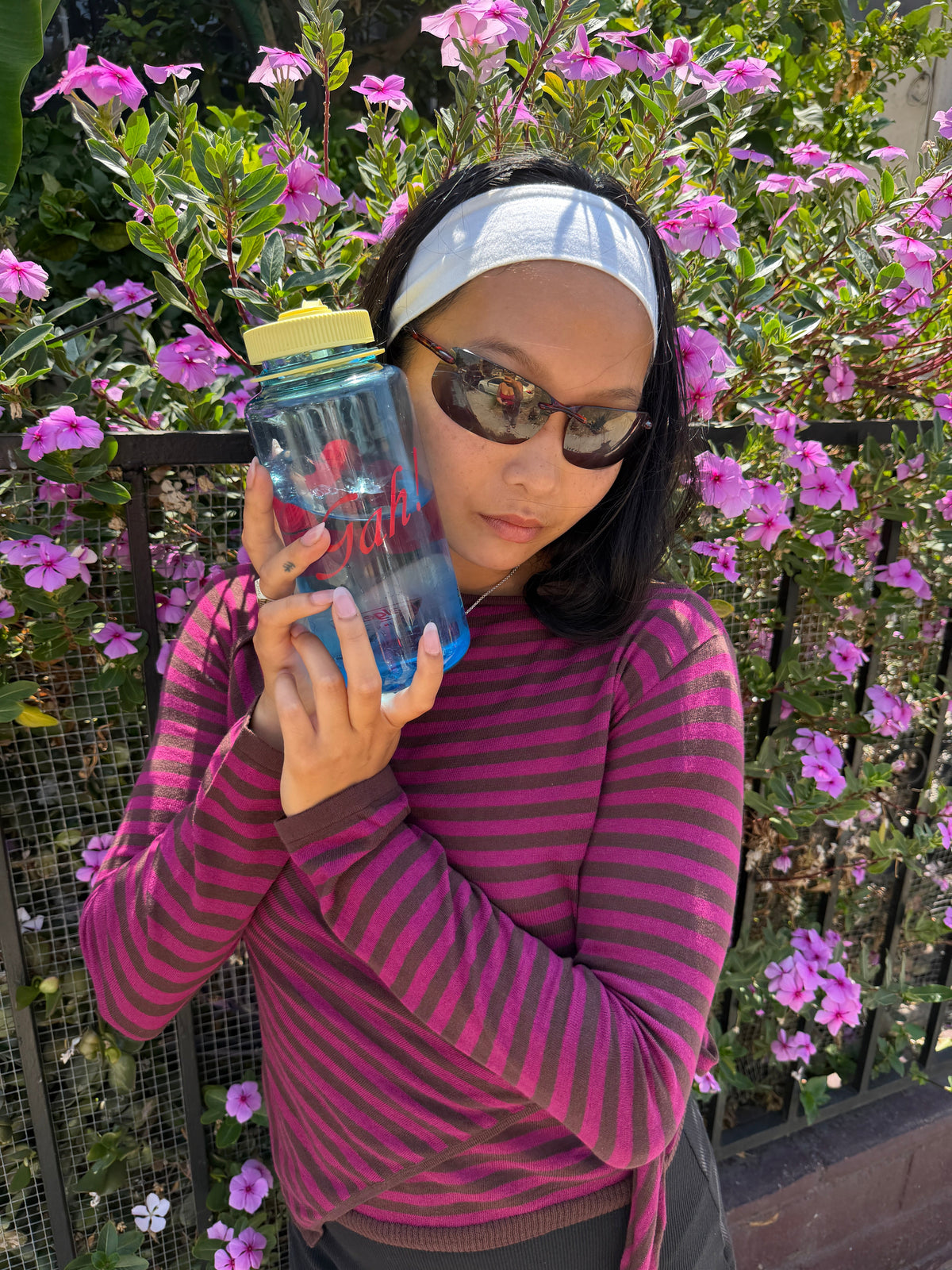 Gah! Water Bottle - Butter/Blue - 12