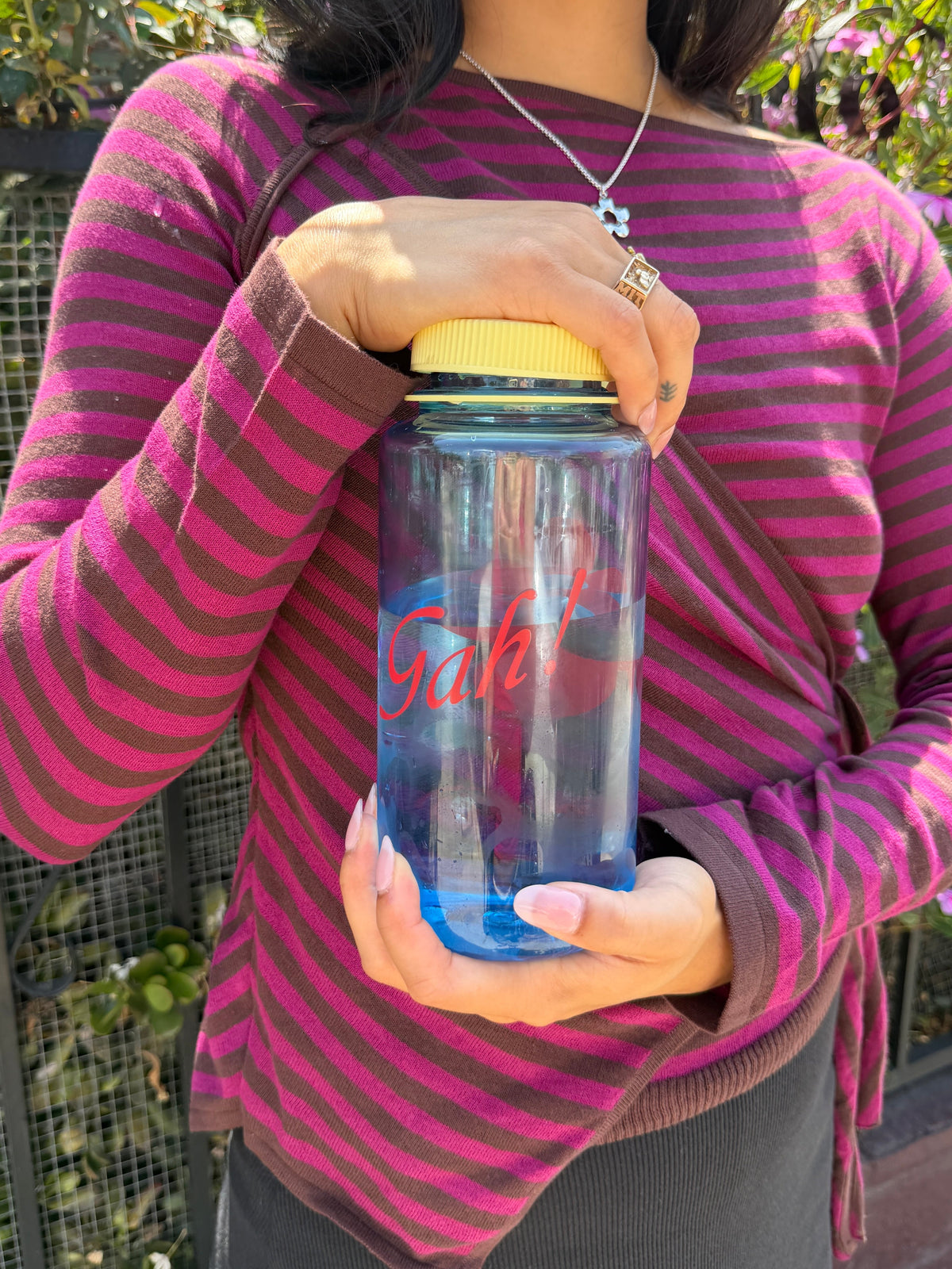 Gah! Water Bottle - Butter/Blue - 9