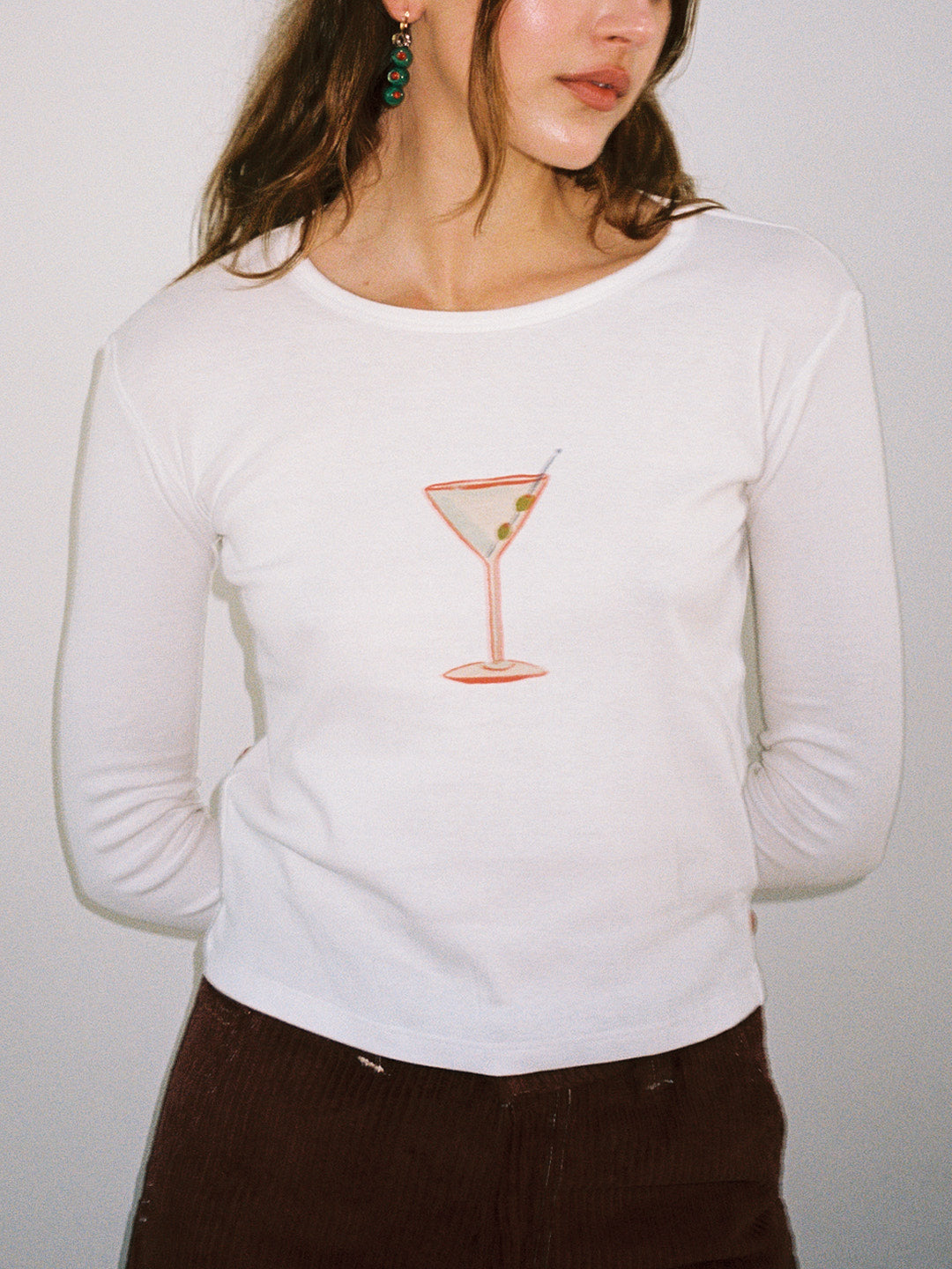 Dana Long Sleeve Tee - Martini - 2