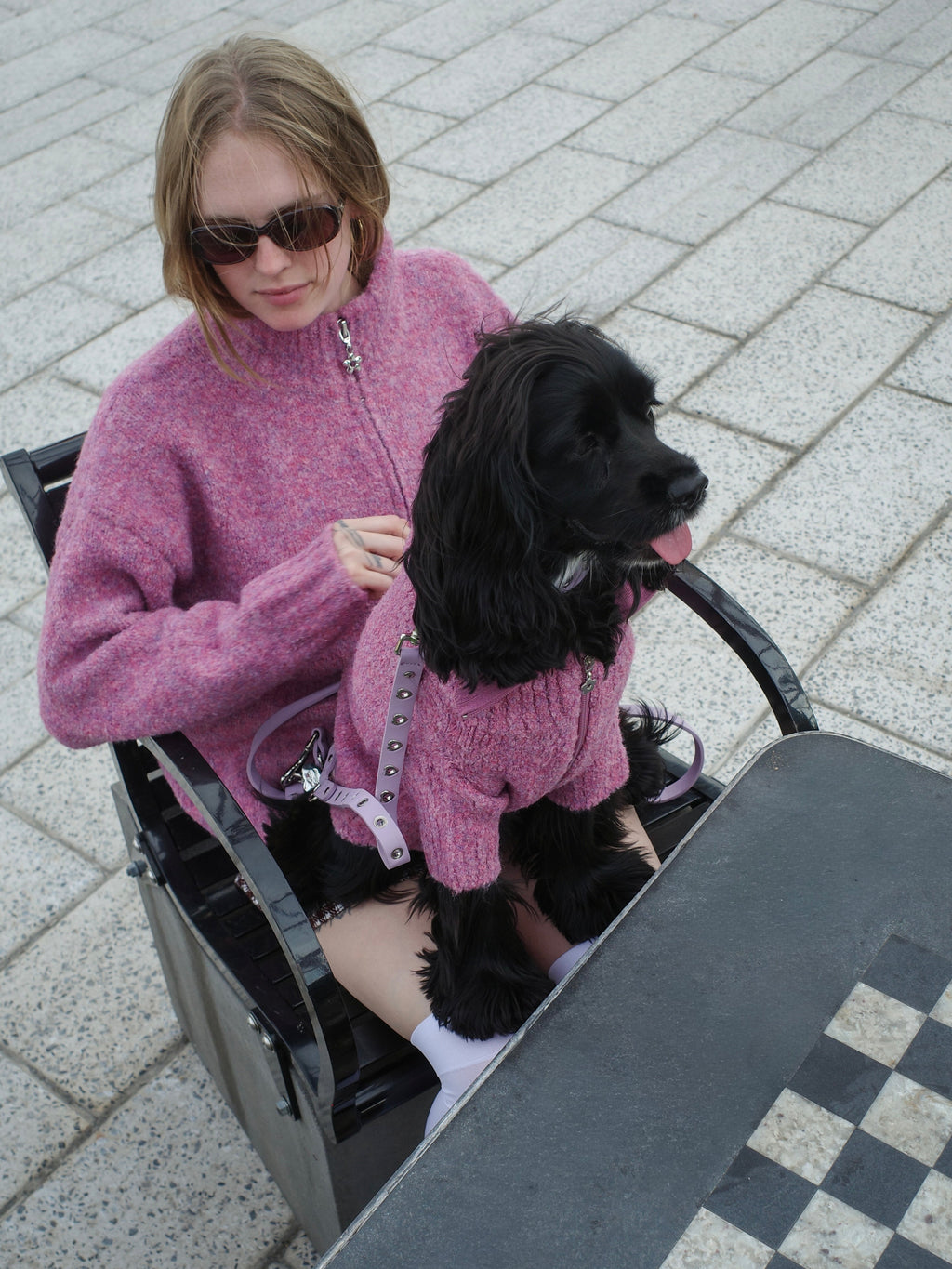 Dog Sweater - Pink Marble - 7