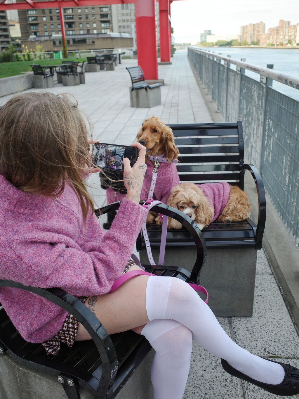 Dog Sweater - Pink Marble - 8