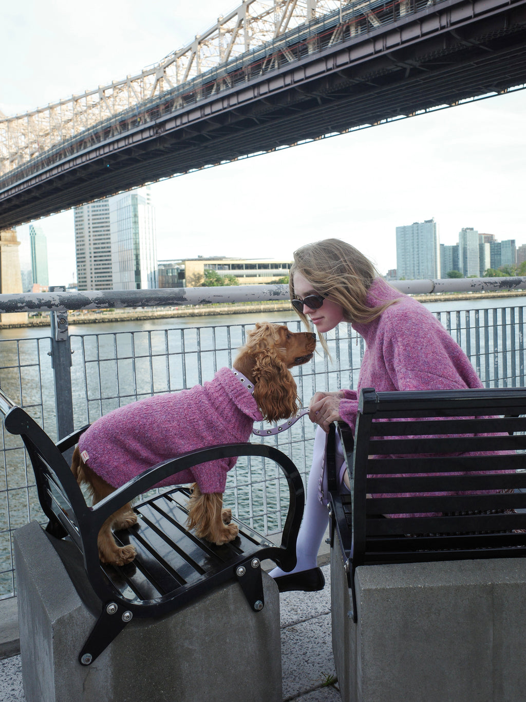 Dog Sweater - Pink Marble - 6