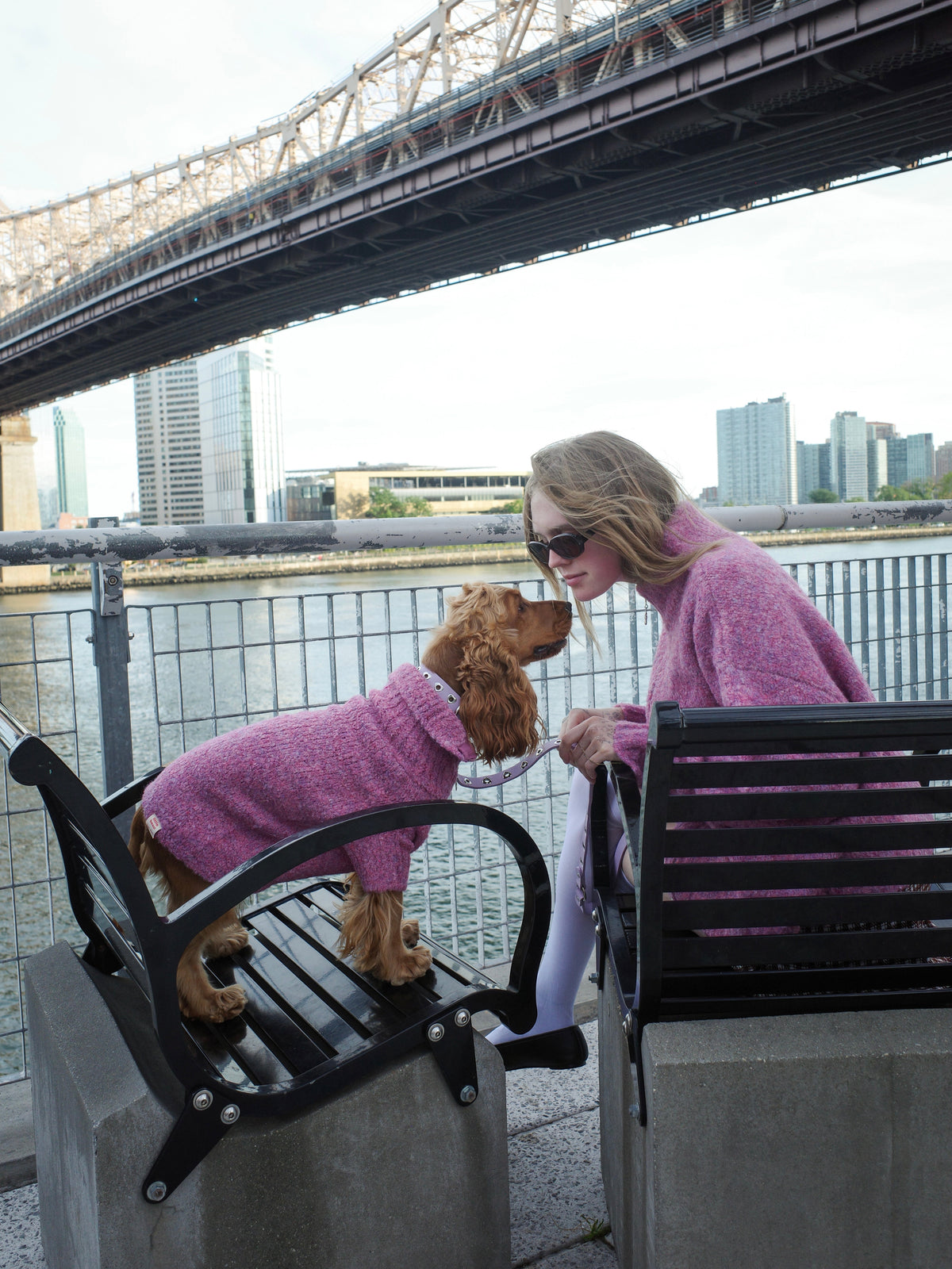 Dog Sweater - Pink Marble - 6