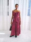 Mia Midi Dress - Red Check - 1