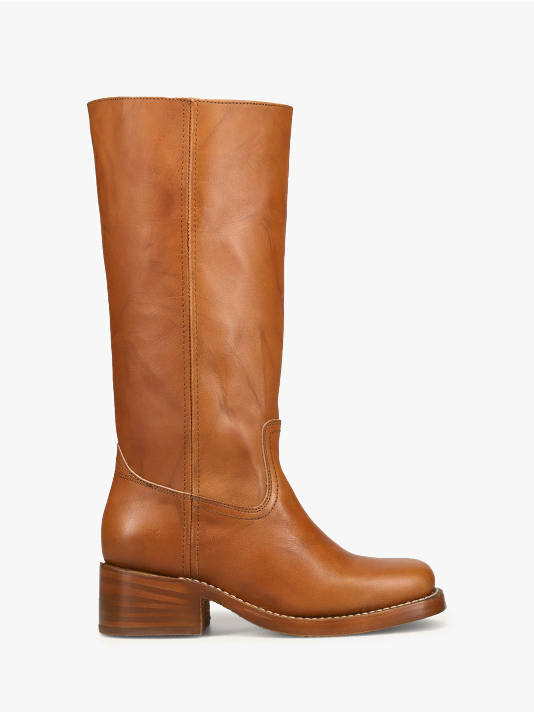 Campus Knee High Boot - Saddle - 1