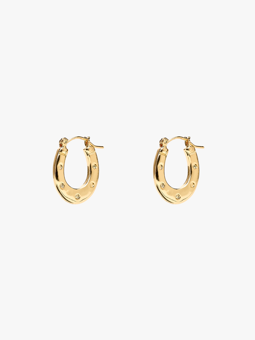 Horseshoe Earrings - Gold - 1