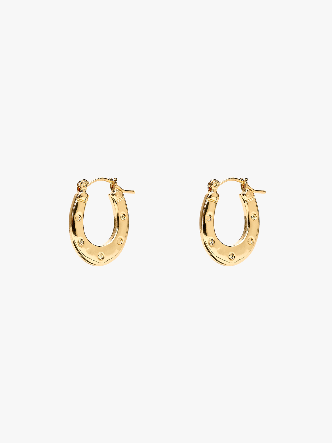 Horseshoe Earrings - Gold - 1