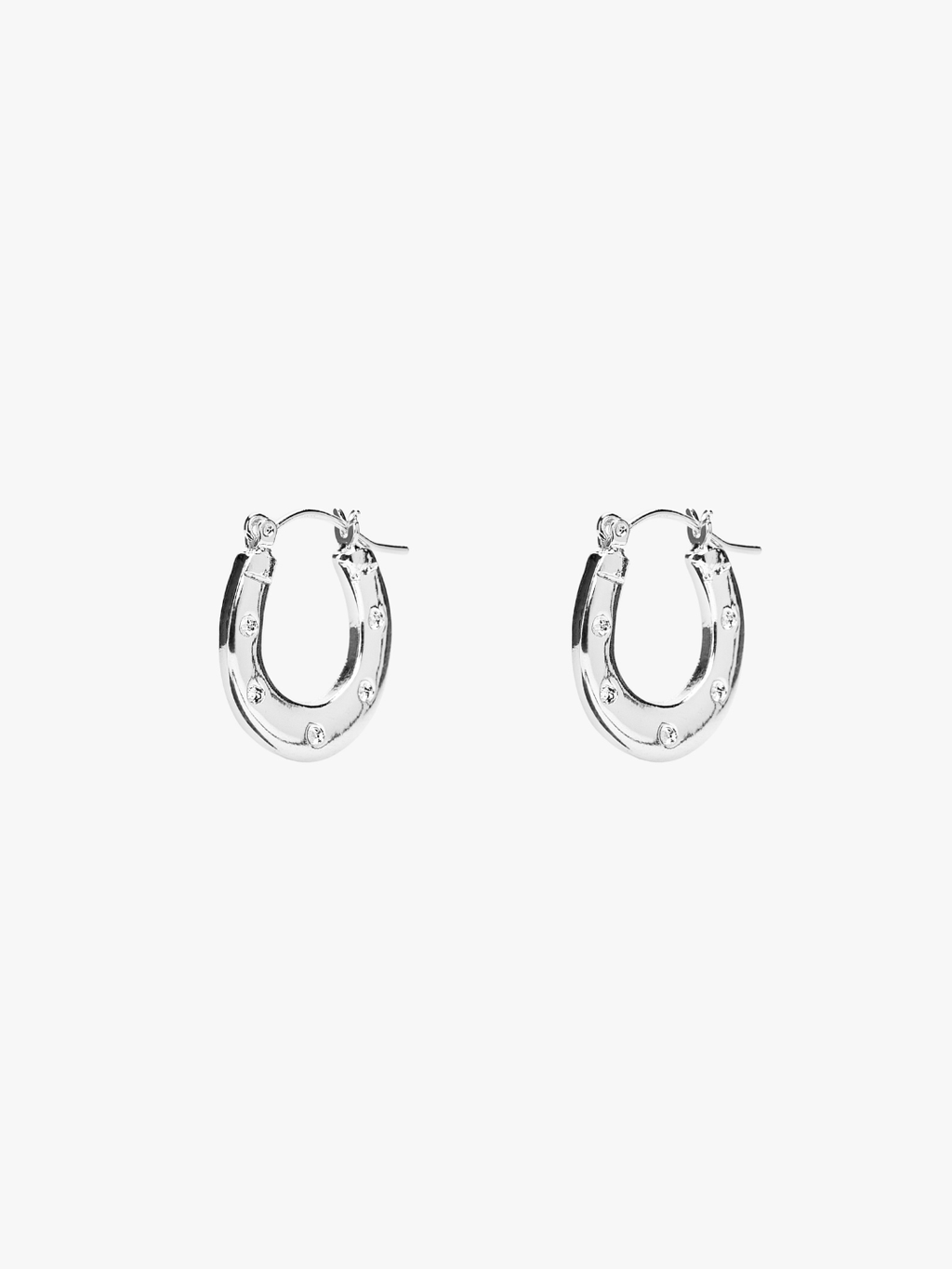 Horseshoe Earrings - Silver - 1