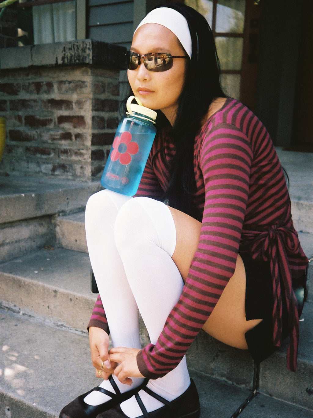 Gah! Water Bottle - Butter/Blue - 3