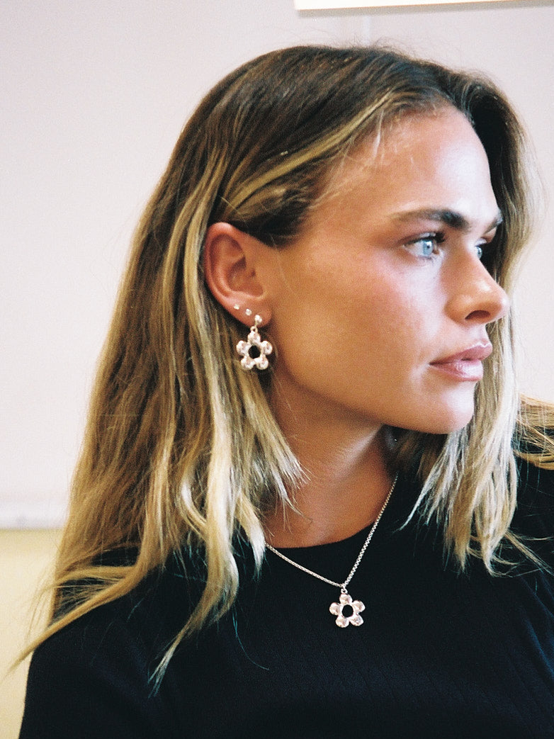 Florette Earrings - Silver - 7