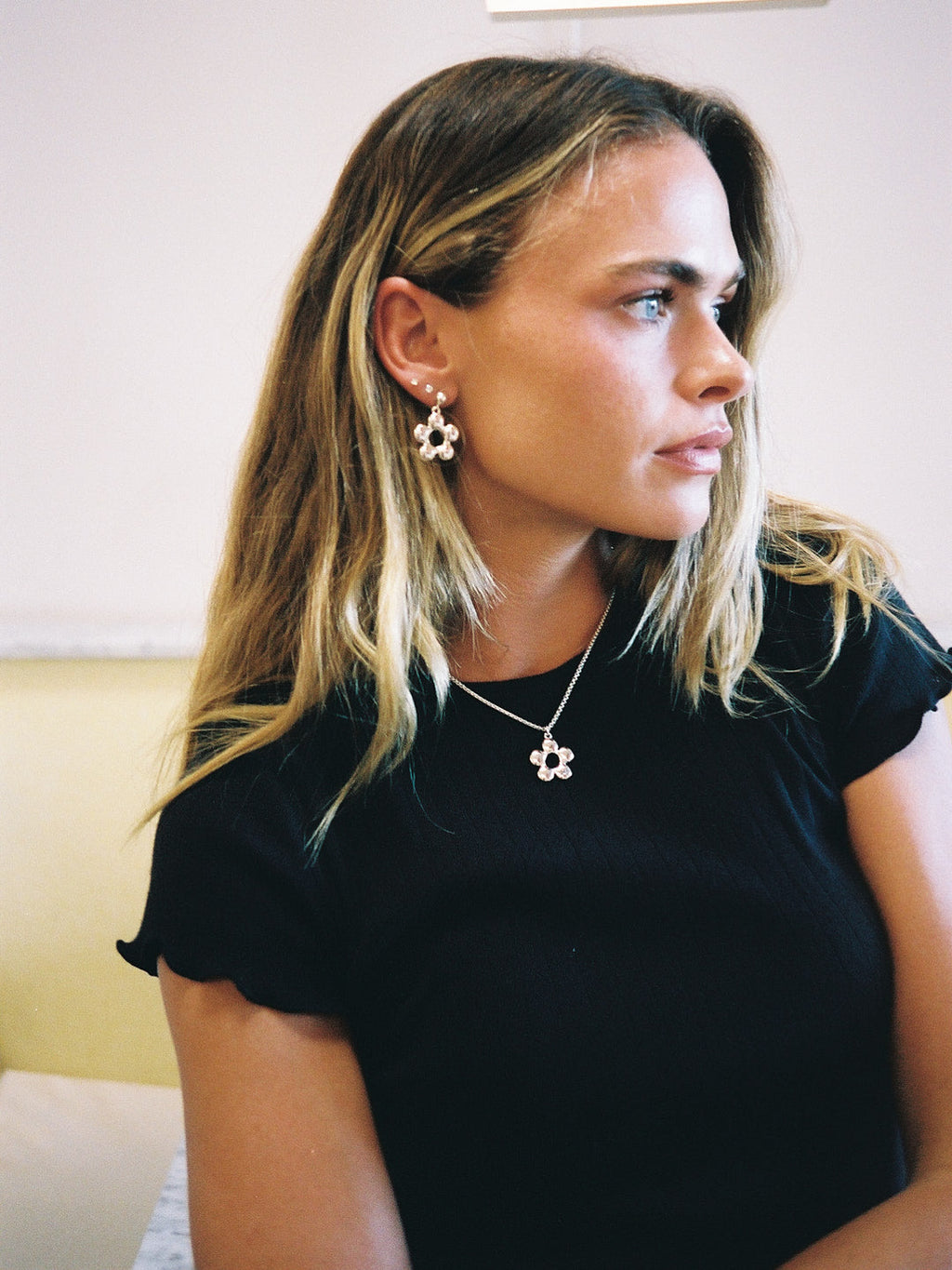 Florette Necklace - Silver - 13