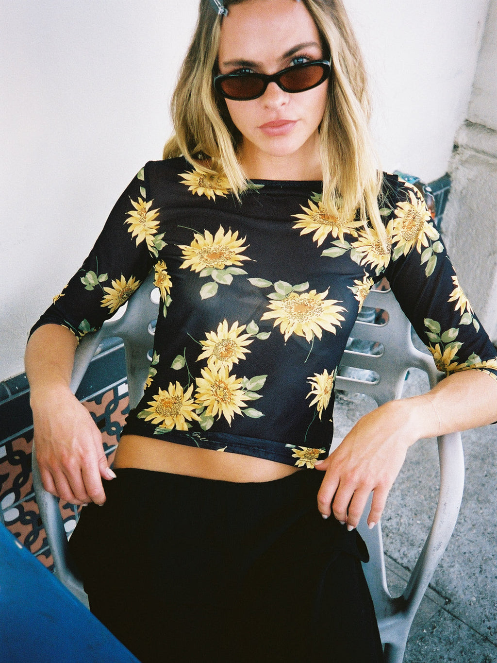 Nia Top - Midnight Sunflower - 2