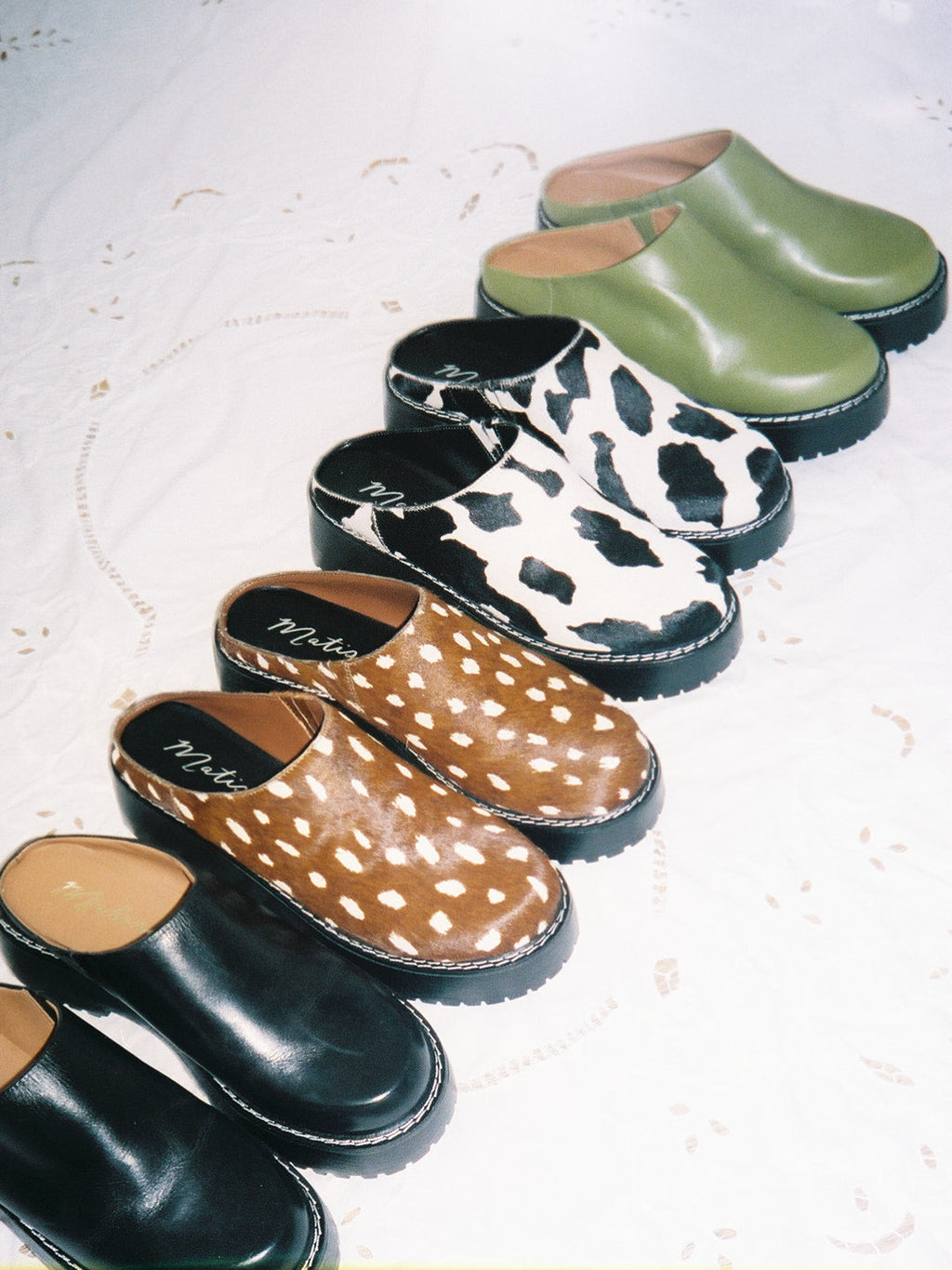 Lena Chunky Mule - Cow - 17