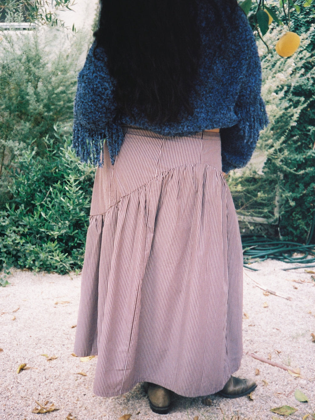 Maeve Midi Skirt - Saddle Stripe - 3