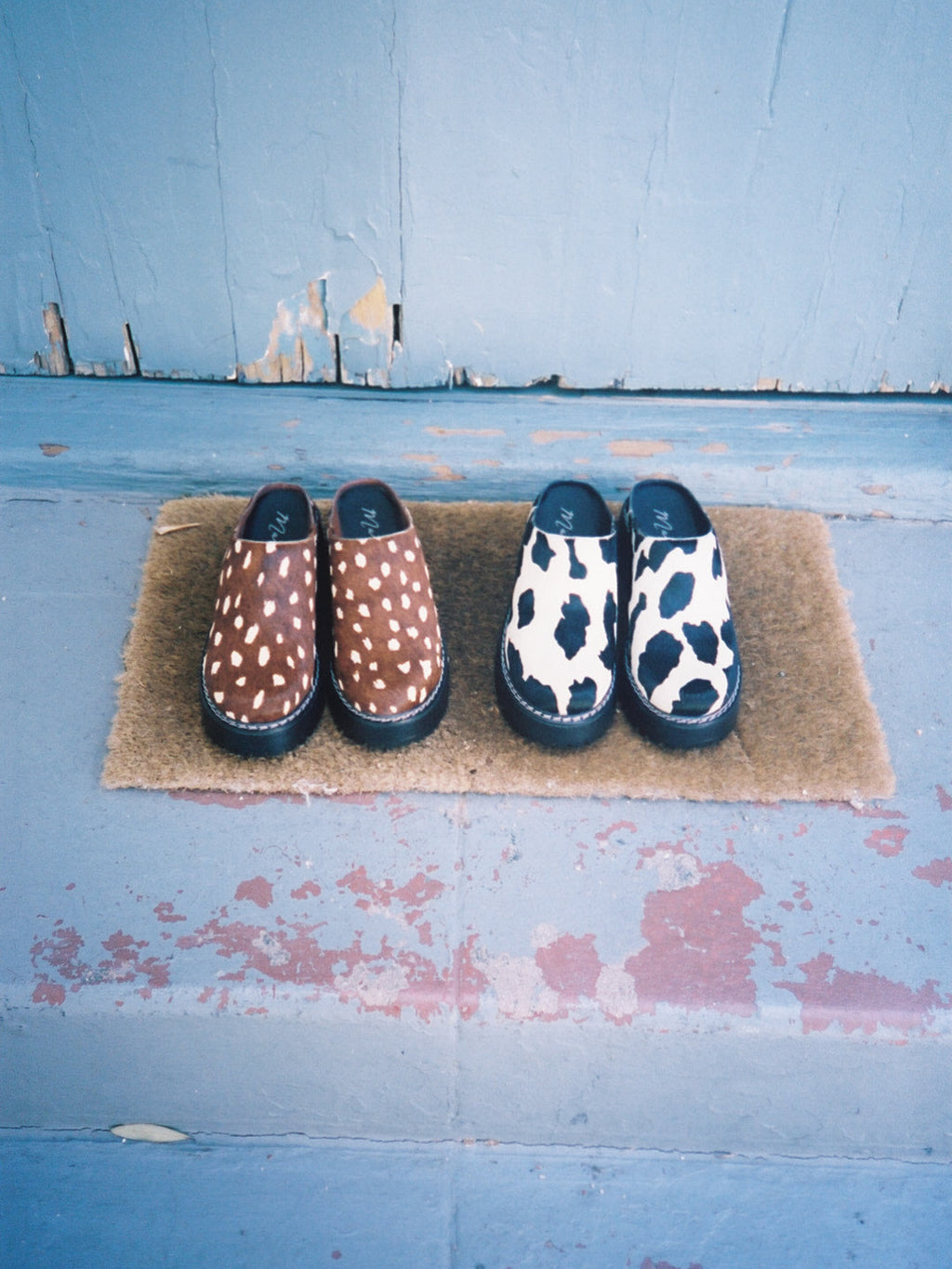 Lena Chunky Mule - Cow - 16