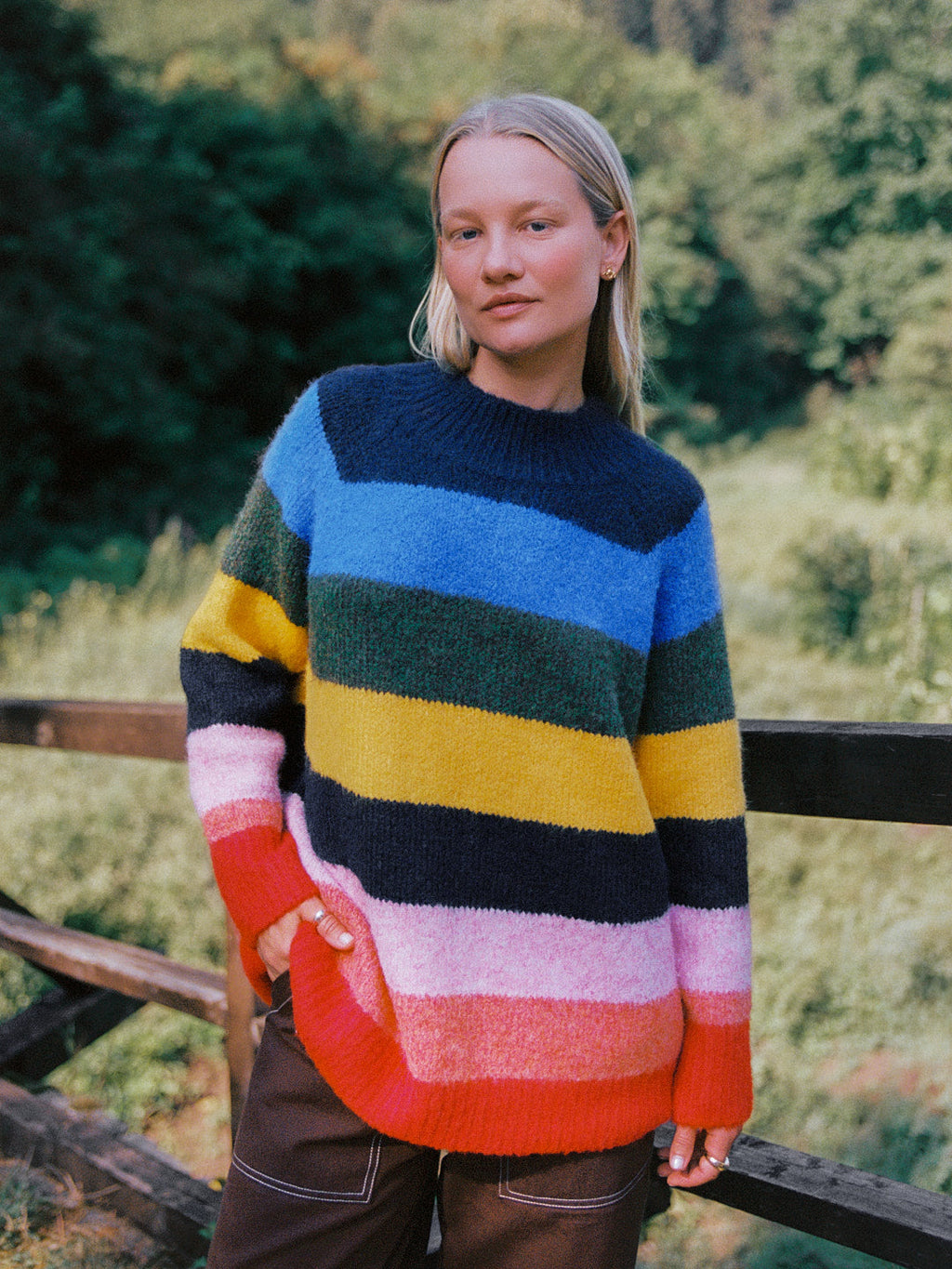 Louise Mockneck Sweater - Rainbow - 2