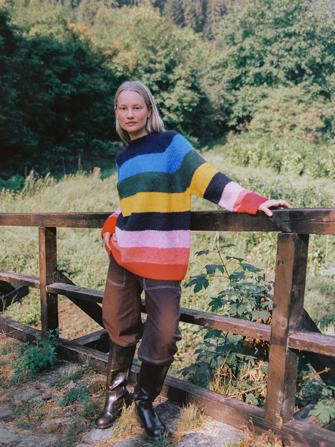 Louise Mockneck Sweater - Rainbow - 5