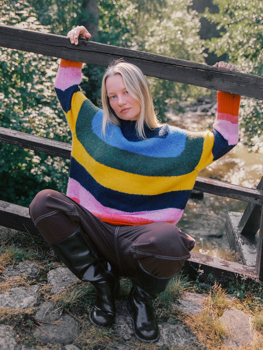 Louise Mockneck Sweater - Rainbow - 3